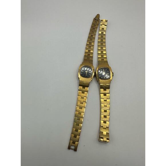 Vintage Timex Great Britian 18mm Manual Wind Watch Gold Plated set 2 main image 5